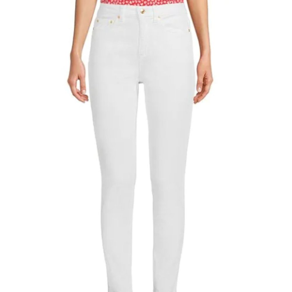 Michael Kors White Izzy Skinny Jeans